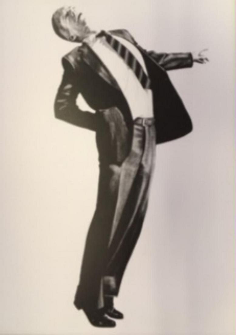 ROBERT LONGO Men In The Cities, Lithograph 1986: ROBERT LONGO, Vintage portfolio catalogue printed in Japan 1986 on quality paper. 11x14 inches matted size