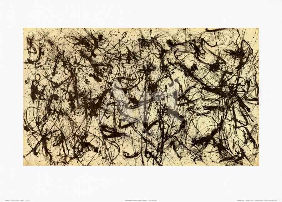 Jackson Pollock Number 32 Litho: Jackson Pollock-Number 32 P Medium: Offset Lithograph