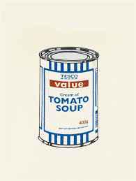 Banksy Soup Can Serigraph LE: Banksy-Soup Can Medium: Limited Edition Serigraph This screen print is produced by the elusive West Country Prince using the exact methods as Banksys early works. This silkscreen was printed by hand o