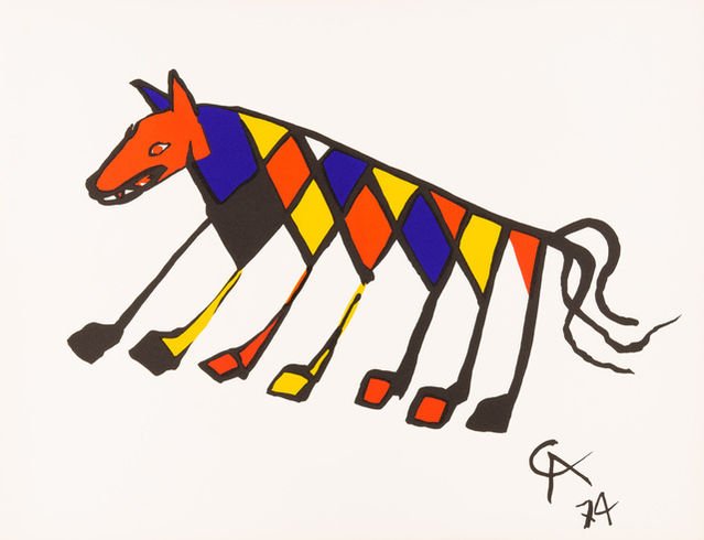 Alexander Calder Beastie P/S: Alexander Calder, Beastie '74 Plate Signed Lithograph