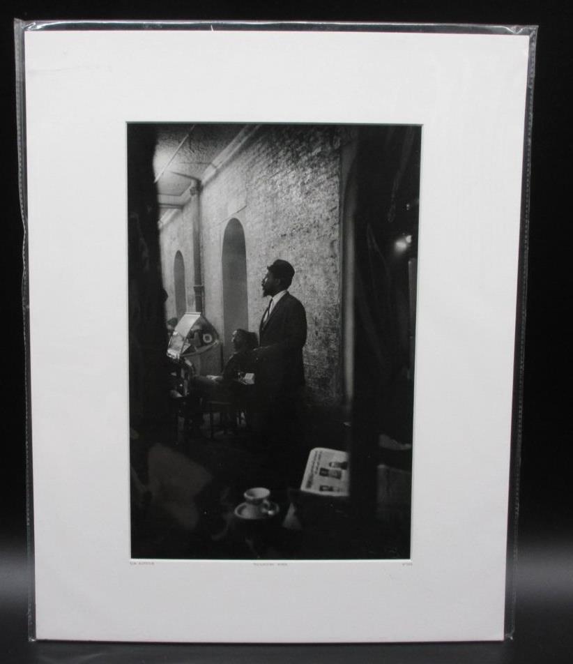 Thelonious monk Photo COA, Don Hunstein: Thelonious monk Certified Photograph, Don Hunstein Certificate of Authenticity from YellowKorner affixed to the back Matted Dimensions 16"x20" Protected with Clear Mylar Sleeve (as pictured)