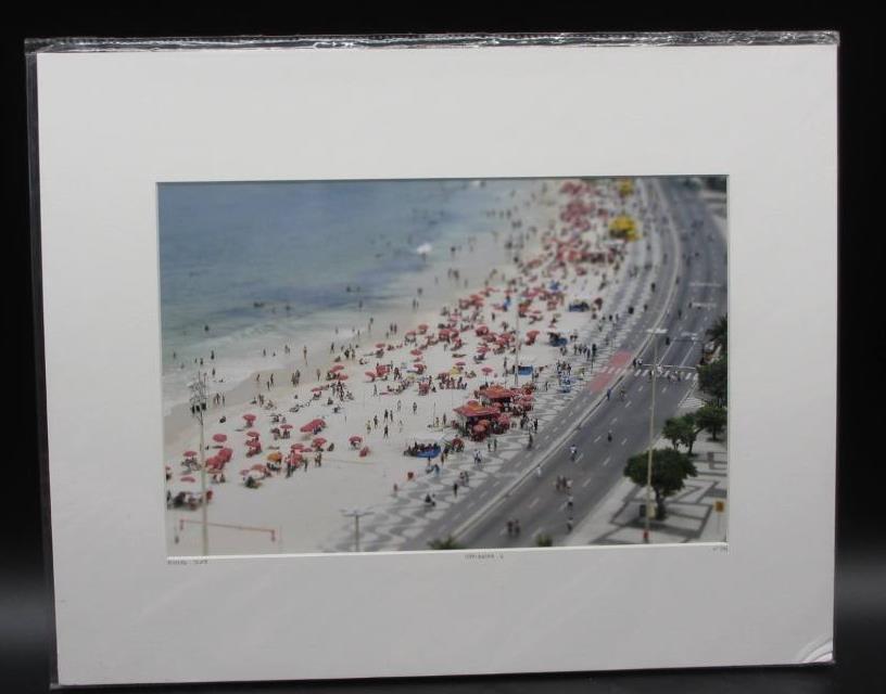 Copacabana 4 Photo COA, Richard Silver: Copacabana 4 Certified Photograph, Richard Silver Certificate of Authenticity from YellowKorner affixed to the back Matted Dimensions 16"x20" Protected with Clear Mylar Sleeve (as pictured)