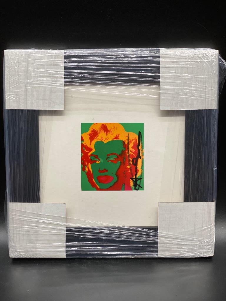 Andy Warhol MARILYN MONROE 1967 174: Andy Warhol-MARILYN MONROE1967 Invitation C174 Medium: Hand Signed Offset Lithograph, Custom Framed