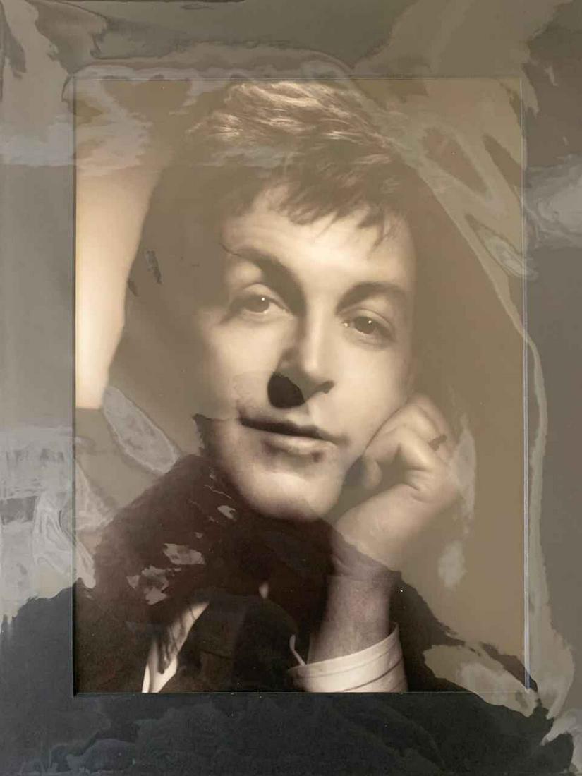 George Hurrell Paul McCartney Photolitho: George Hurrell-Paul McCartney Medium: Photo litho Note: Dimensions provided include matting
