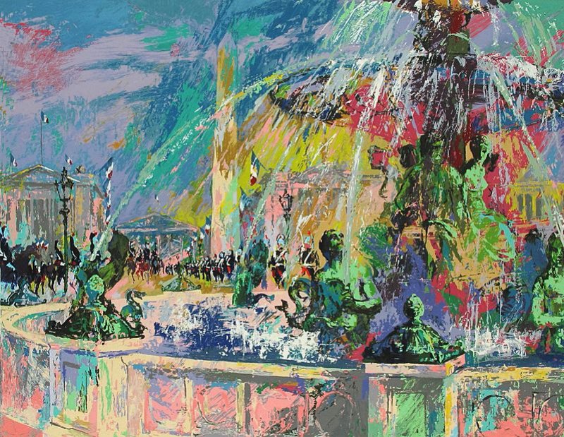 Leroy Neiman Place de la Concorde H/S L/E Serigraph (1 of 1)