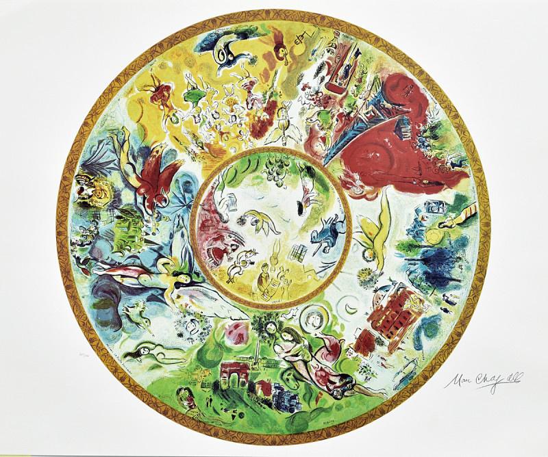 Marc Chagall Paris Opera Ceiling Lim Ed Facsimile Sig (1 of 1)