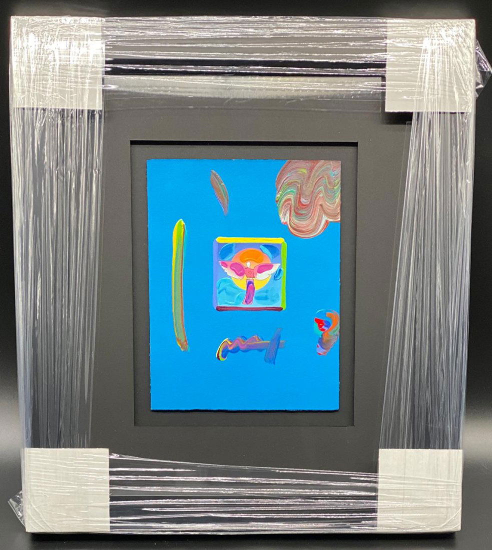 Peter Max Angel With Sun on Blends Original Mixed Media (1 of 1)
