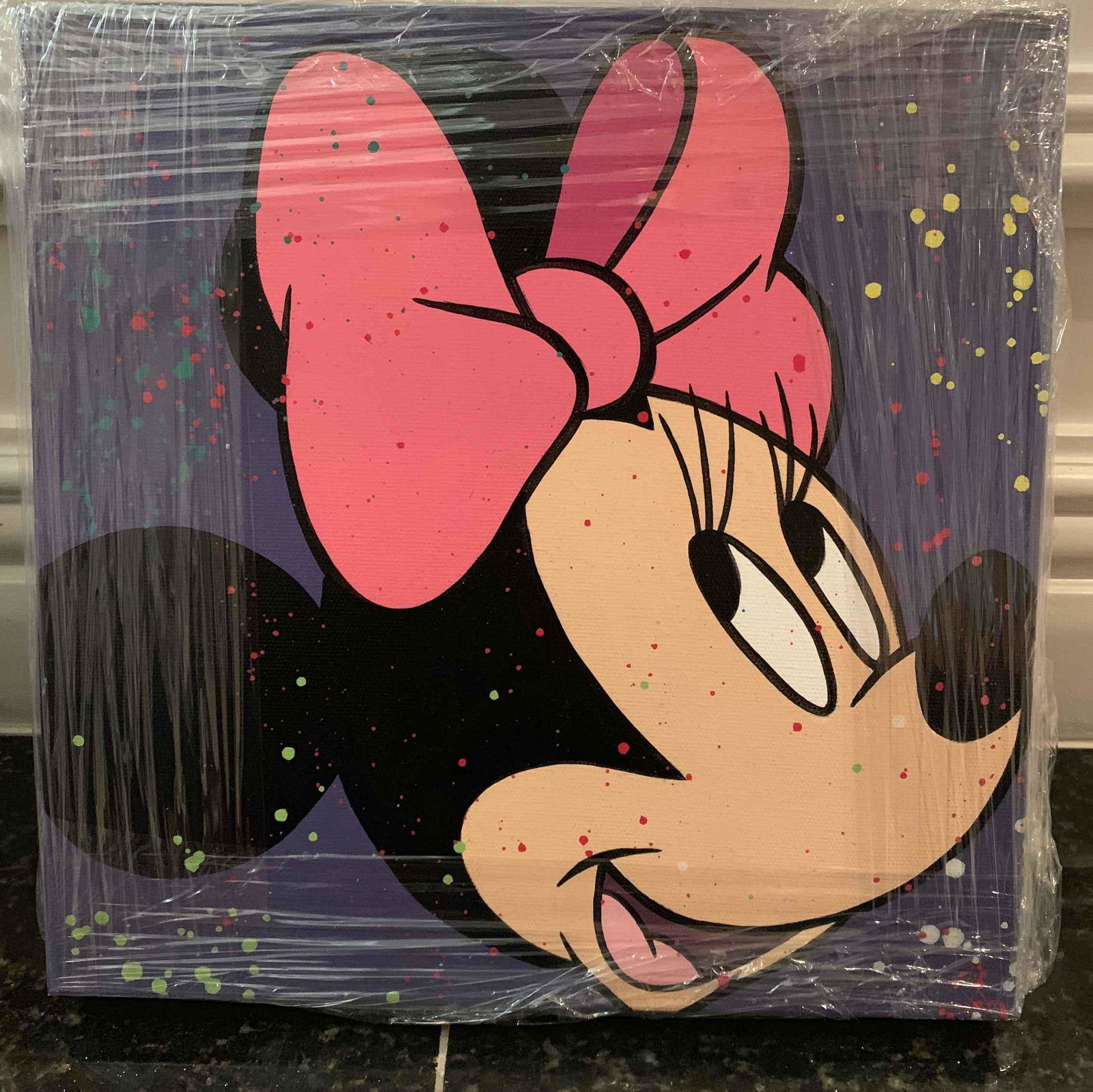 Paulina Del Mar Minnie Mouse Purple Orig. Str Canvas (1 of 1)