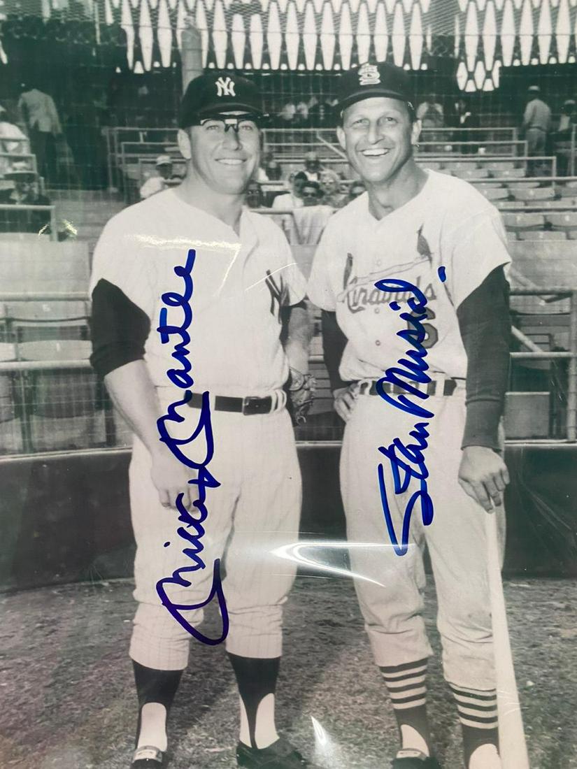 Autographed Mickey Mantle & Stan Musial Photograph (1 of 1)