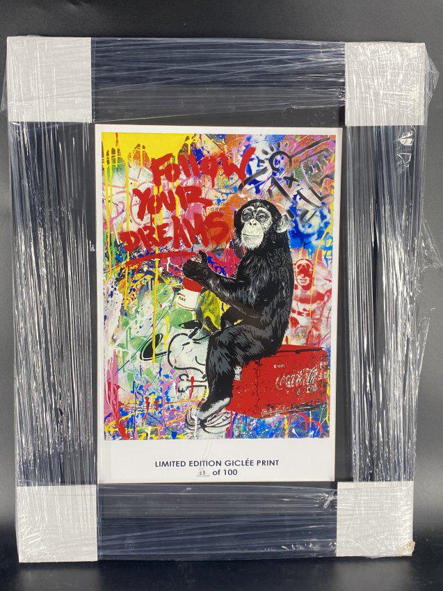 Mr. Brainwash - Follow Your Dreams L/E Framed Giclee (1 of 1)
