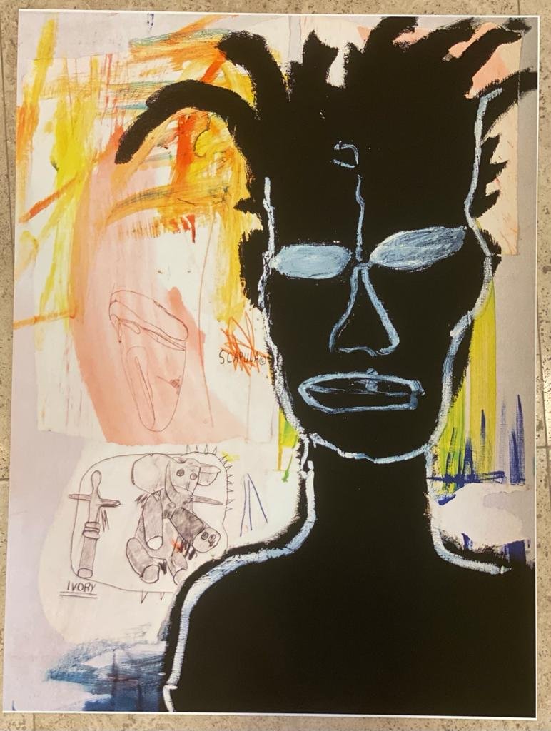 Jean Michel Basquiat Self Portrait Giclee on Paper (1 of 1)