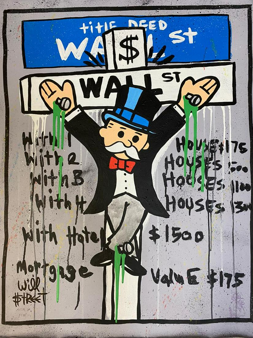 Will Street Wall Street Monopoly Acrylic (1 of 1)