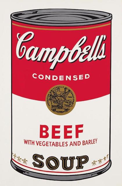 Andy Warhol - Beef Soup Sunday B Morning: Andy Warhol - Beef Soup Sunday B Morning Medium: Silkscreen on Museum Board Note: Comes with Publisher's Certificate of Authenticity Sunday B. Morning color screenprints are printed on museum board wi