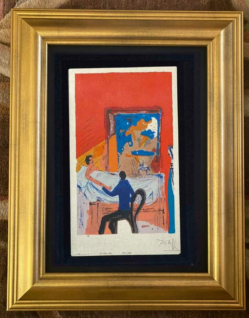 Salvador Dali - The Doctor Framed Serigraph on Silver (1 of 1)