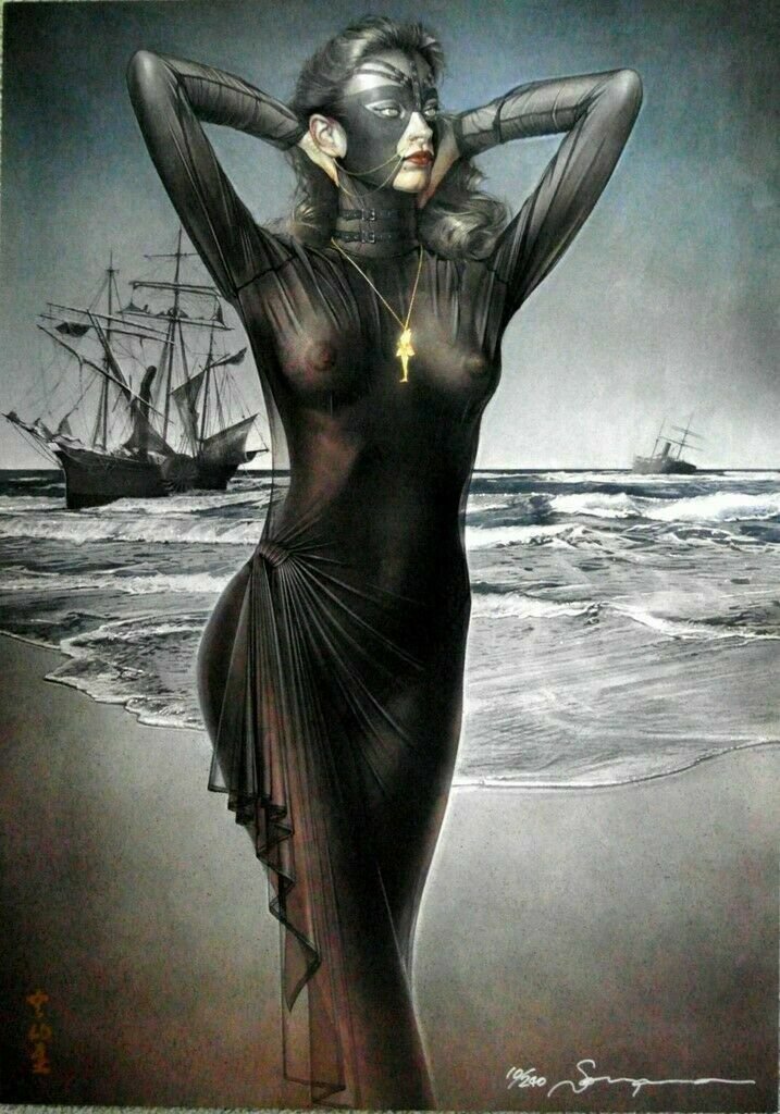 Hajime Sorayama Print 22 Hand Signed LE Litho Rare (1 of 2)