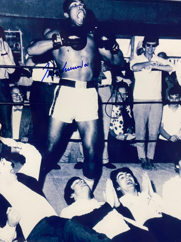 Autographed Muhammad Ali & The Beatles Photo (1 of 1)