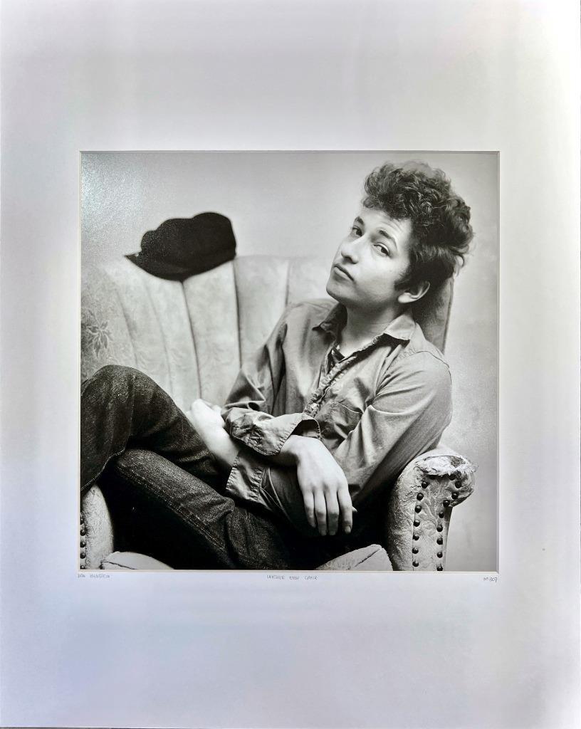 Don Hunstein Bob Dylan USA Leather Easy Chair  YellowKorner Certified Photograph (1 of 3)