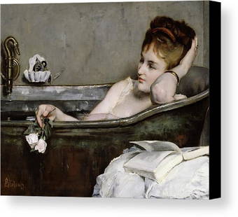 The Bath Canvas Painting: The Bath, c.1867 (oil on canvas) by Alfred George Stevens Size: 24" x 36"