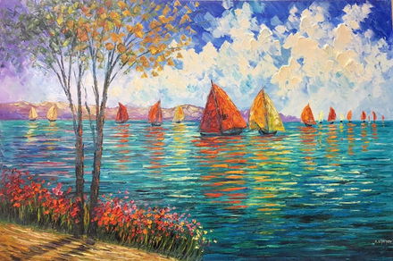Slava Ilyayev Beautiful Original Oil Painting Rare Jul 30