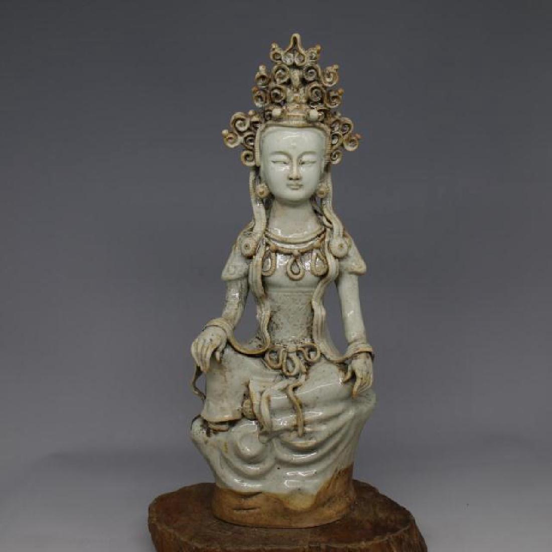 Chinese Yuan Dynasty Shufu Ware White Glaze Porcelain (1 of 5)