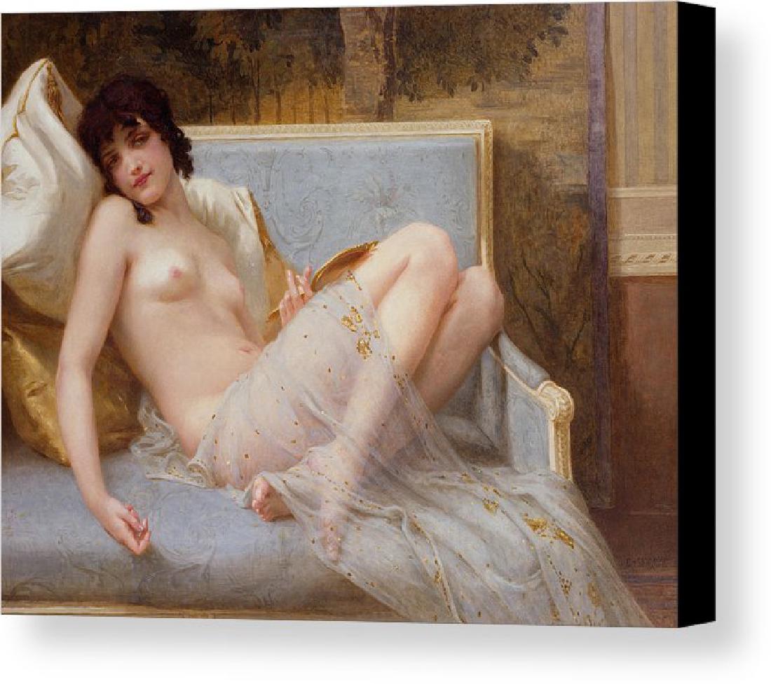 Indolence Canvas Oil Painting: Indolence canvas Oil Painting by Guillaume Seignac. Unframed. Size: 24" x 36"