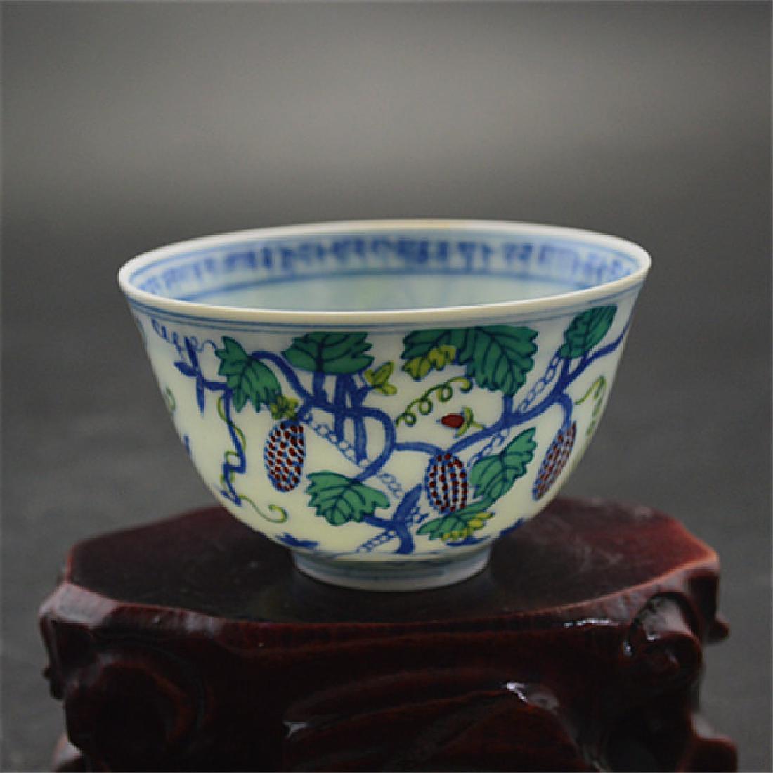Chinese Ming Dynasty Chenghua Time Porcelain Cup With
