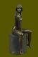 Beautiful Signed Art Nouveau Gilt Bronze Sculpture