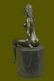Beautiful Signed Art Nouveau Gilt Bronze Sculpture - 3