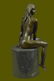 Beautiful Signed Art Nouveau Gilt Bronze Sculpture - 5