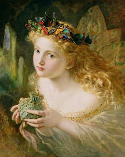 Take The Fair Face Of Woman Oil Painting: Take The Fair Face Of Woman Oil Painting by Sophie Anderson. Unframed. Estimated Size: 24''*36''