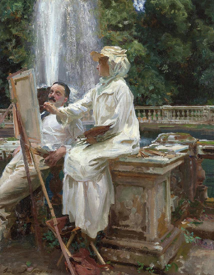 The Fountain, Villa Torlonia, Frascati, Italy Oil (1 of 1)