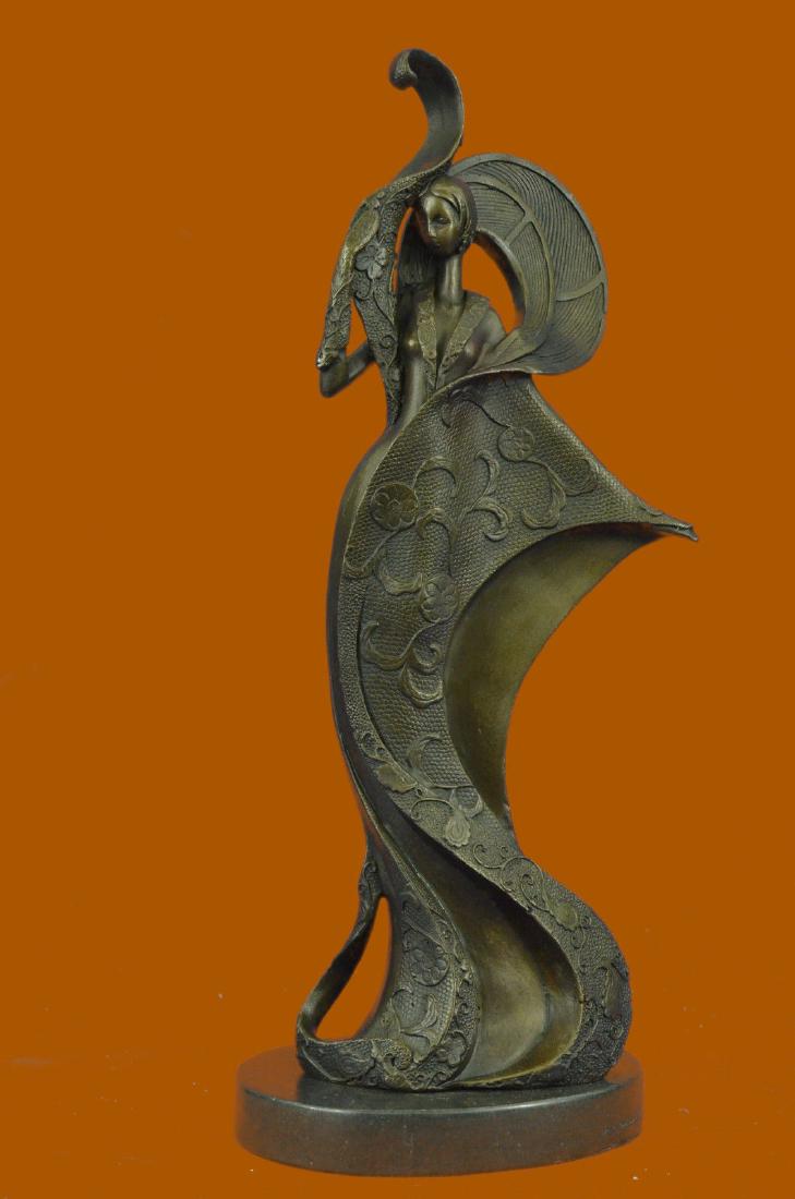 Hand Made Bronze Sculpture Erte Tribute by Mavchi Hot (1 of 6)