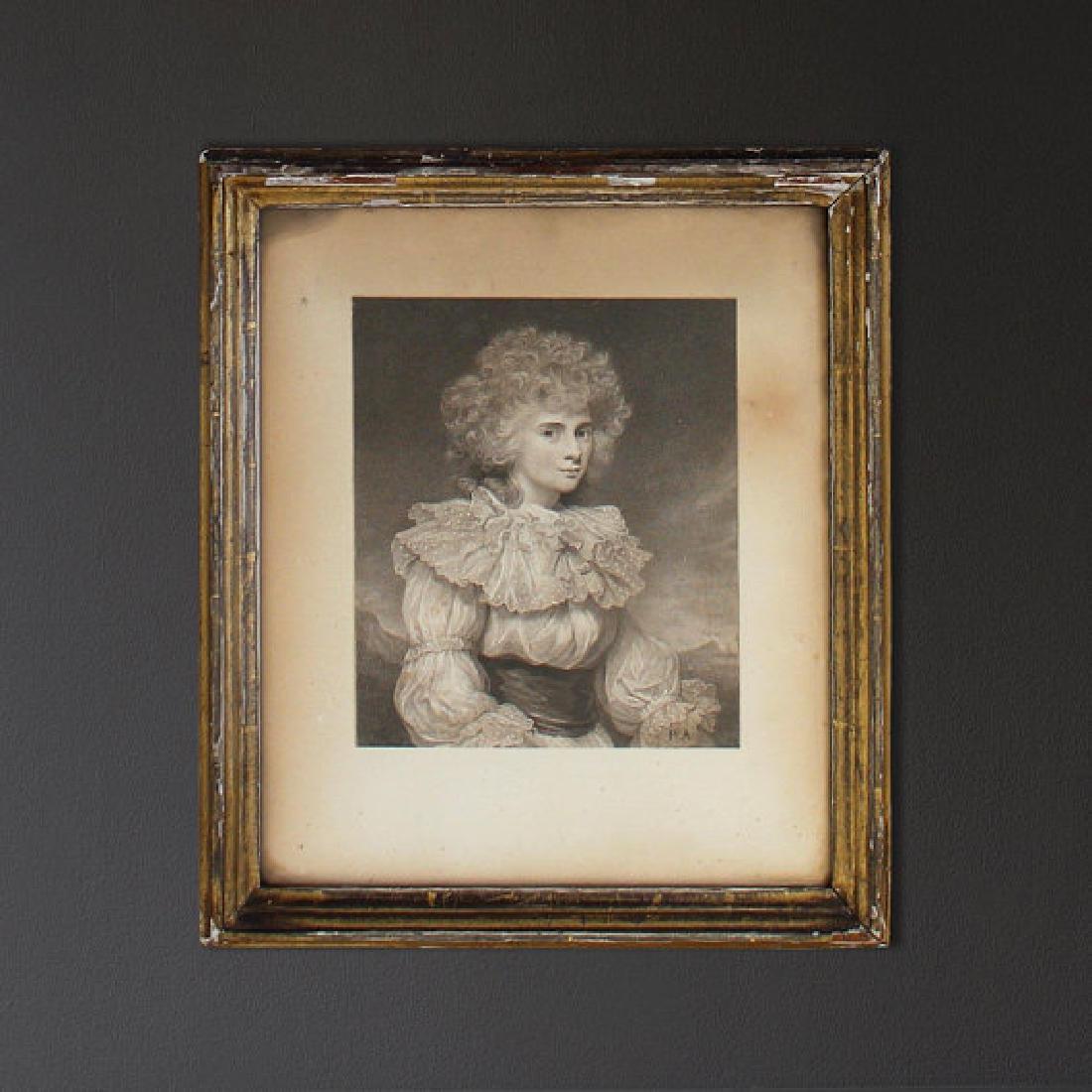 1787 Lady Elizabeth Foster [Francesco Bartolozzi After: Francesco Bartolozzi was born in Florence in 1727 and was one of the most respected Italian engravers of his generation. This particular piece is a stipple etching after a work by Sir Joshua Reynolds.