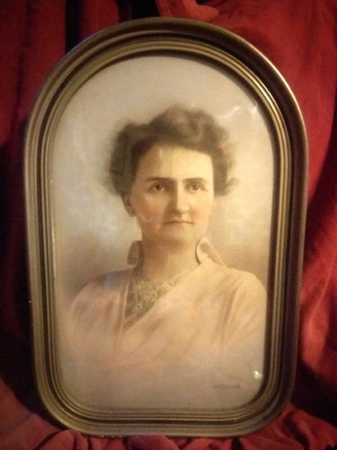 Minnie Stake Painting Art Deco Woman Portrait Feb 17 2019