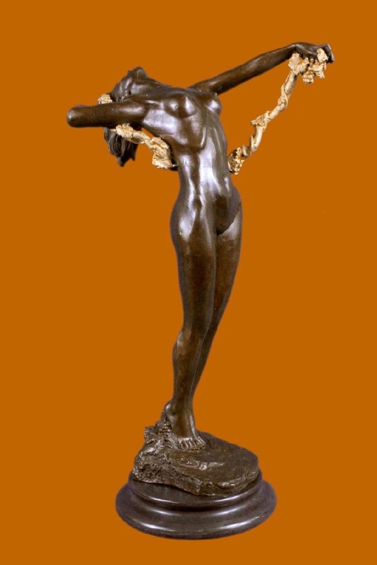 Art Deco Bronze Vine Dancer Woman Sculpture Marked H. (1 of 5)