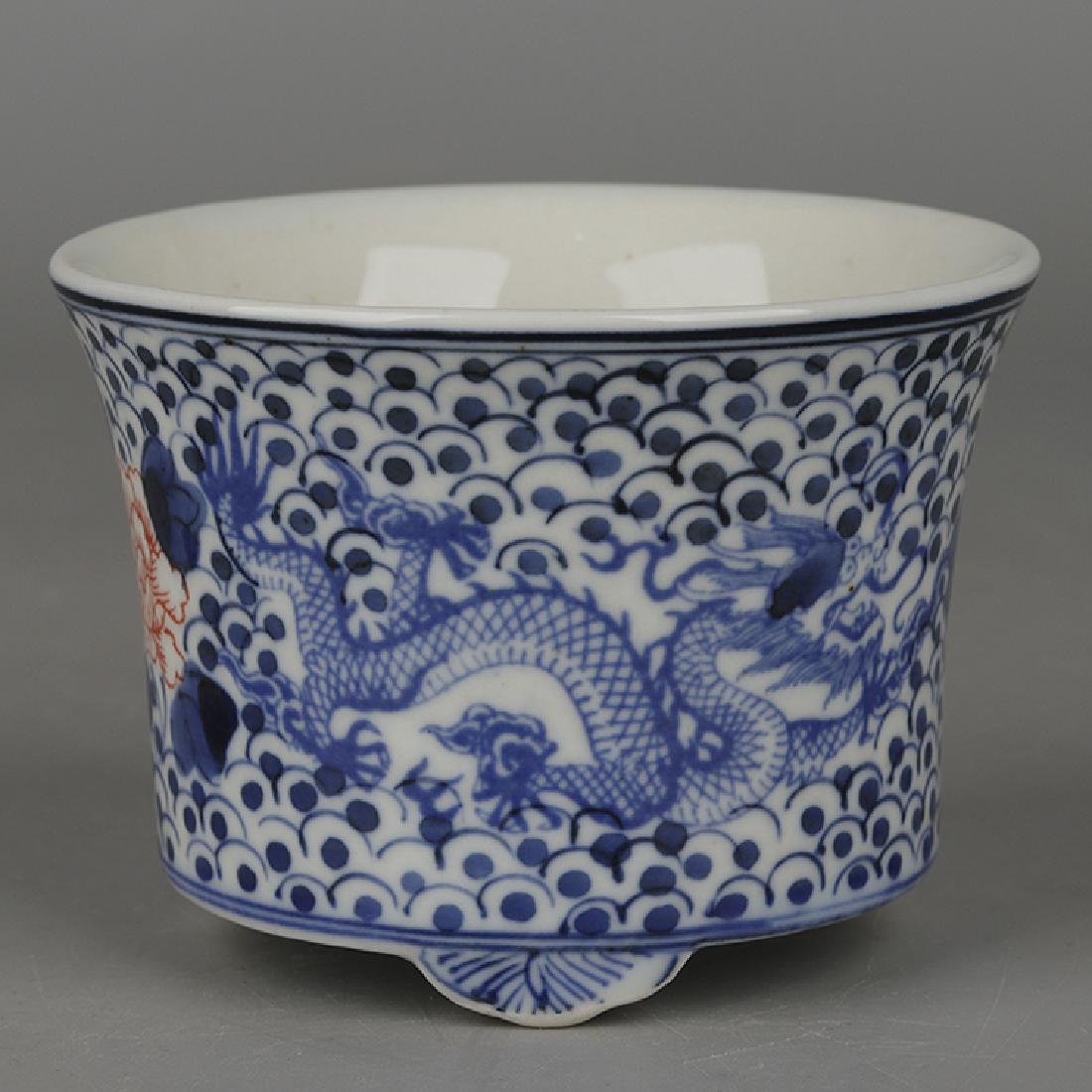 Chinese Qing Dynasty Guangxu Time Blue & White (1 of 6)