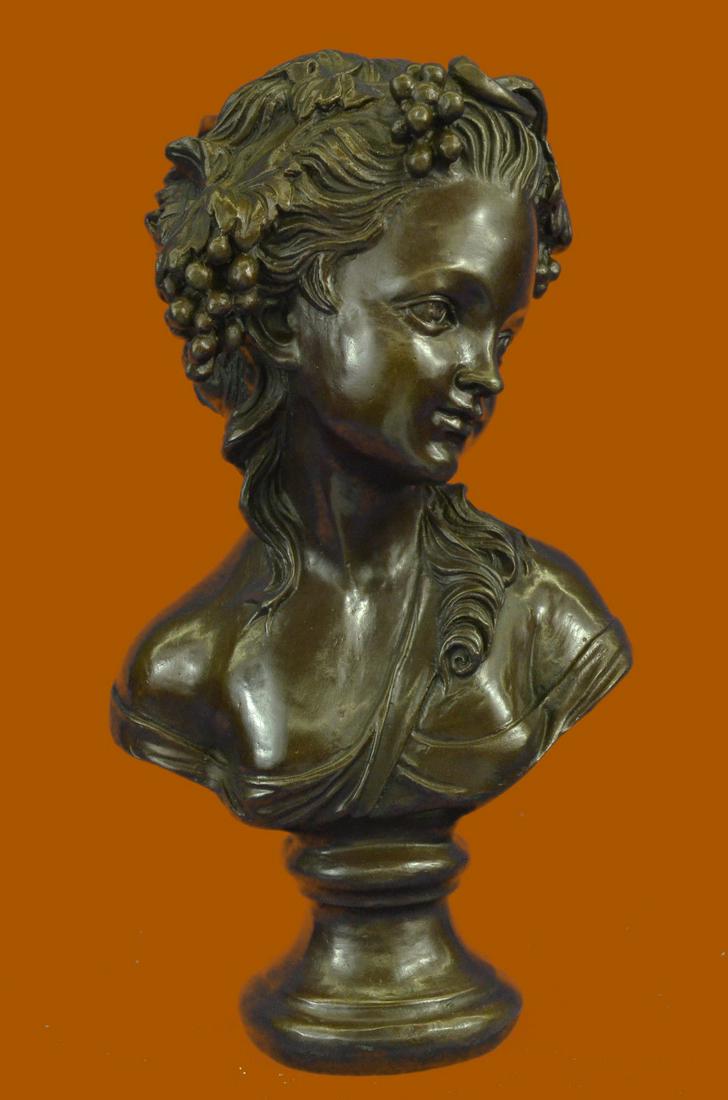 Close Out Victorian Female Bust Bronze Sculpture Hot (1 of 5)