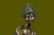 Vintage Sculpture BRONZE Art Nouveau LADY Old VICTORIAN - 12