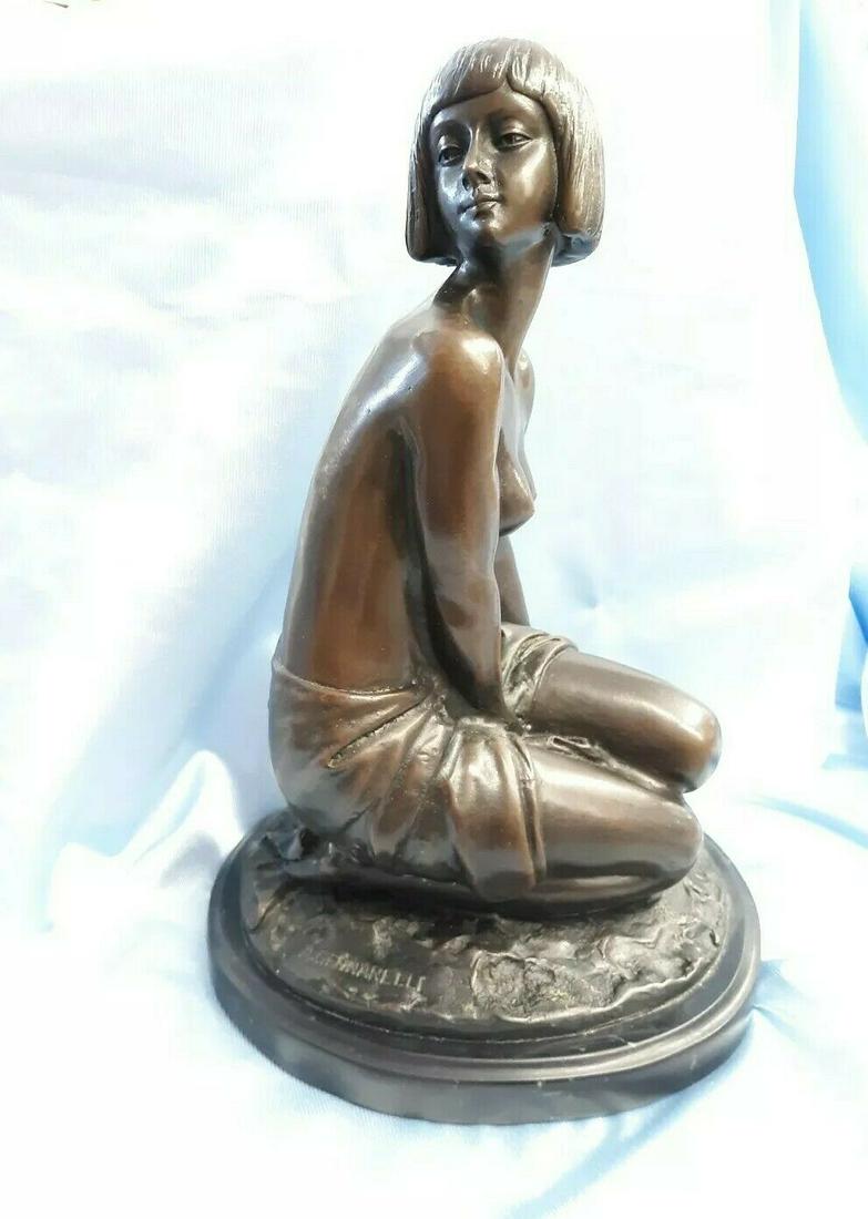 Amadeo Gennarelli Bronze Female Nude Sculpture Art Deco: Medium:Bronze Subject:Nudes Type:Figurine Style:Art Deco Material:Bronze Artist:A Gennarelli