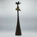 Abstract Bronze Sculpture with Pottery Insert - Tall
