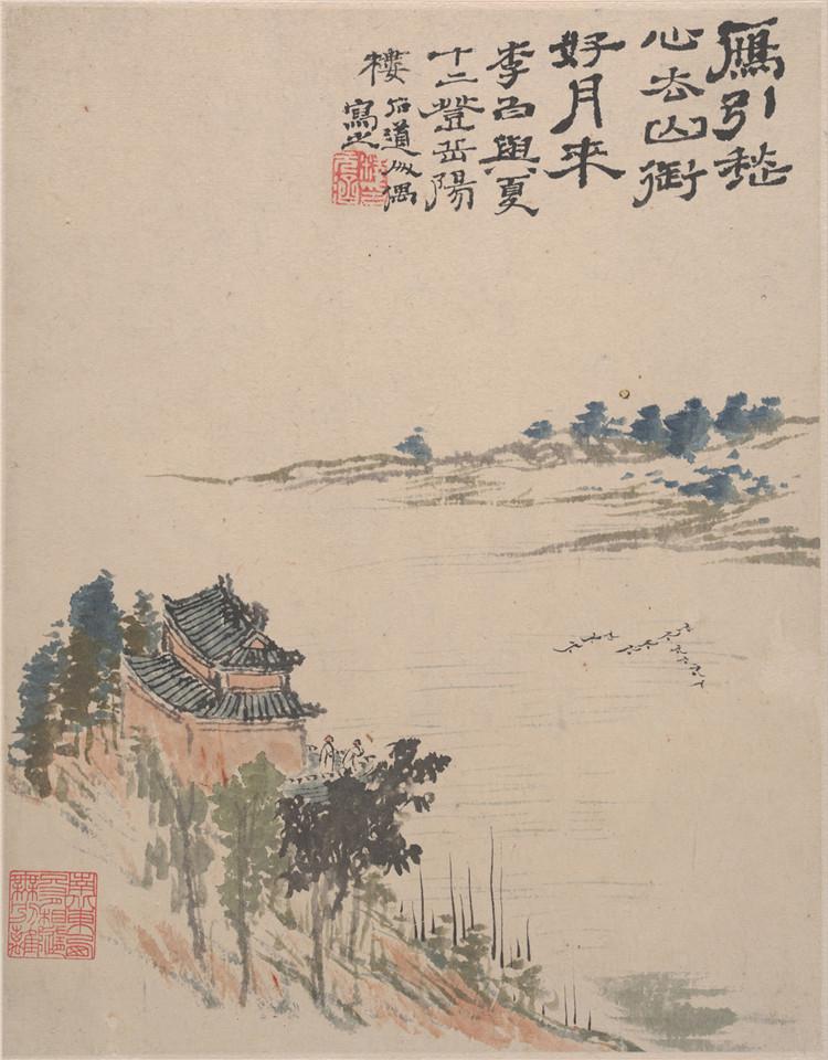Qing dynasty landscape painting by Shi Tao (1 of 12)