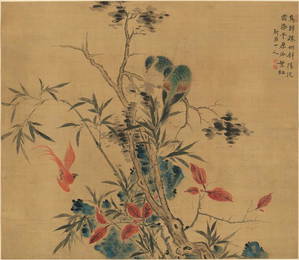 Qing dynasty flower painting by Hua Yan