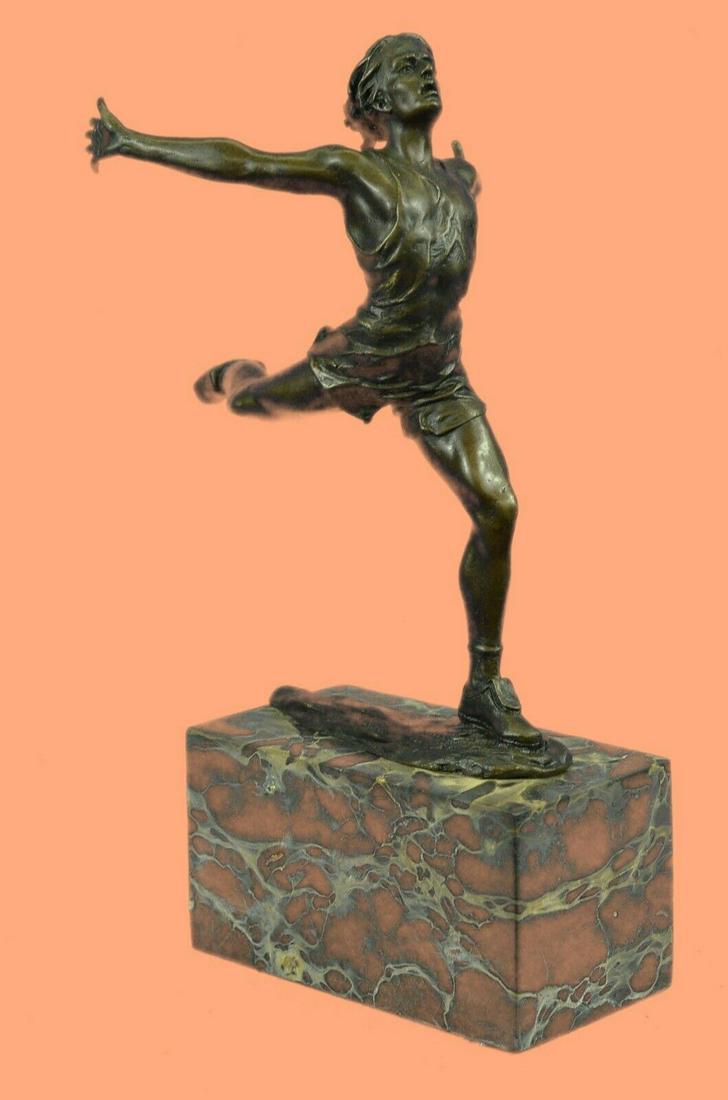 Handcrafted European Bronze Modernist Track Runner (1 of 10)