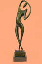 Bronze Art Sculpture Original Art Deco Modern Abstract