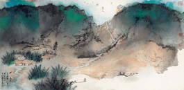 China landscape painting by Zhang Da Qian