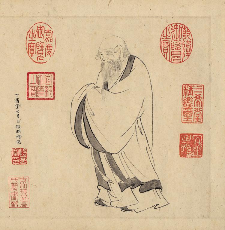 Ming dynasty calligraphy with 'Lao Zi' character: Ming dynasty calligraphy with 'Lao Zi' character paintingSize: 149*24cm
