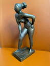 Collectible Cast Bronze Standing Female Nude Sculpture