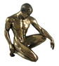 Bronze Finish Nude Male Statue Figure Art