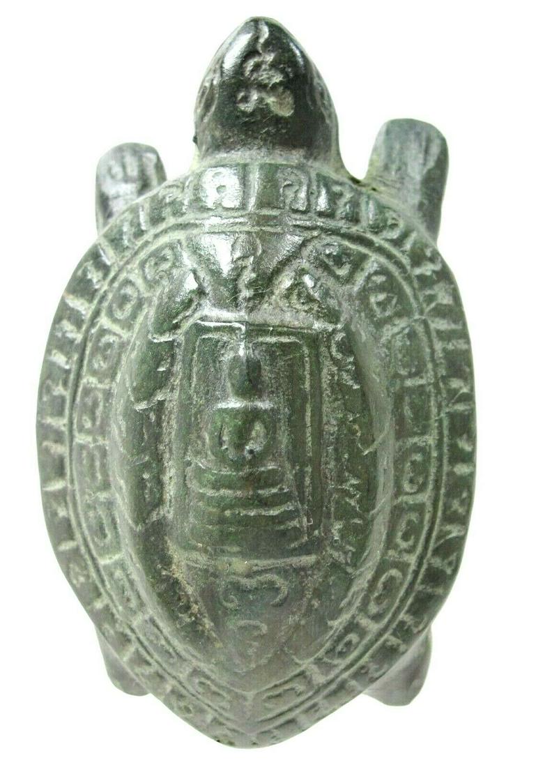 Bronze Turtle Sculpture Amulet Powerful Magic Antique (1 of 12)