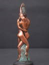 Tender Embracing Couple Deco Art Bronze Sculpture 11"